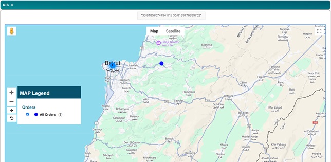GIS geographical map and delivery operations in Sooq eCommerce